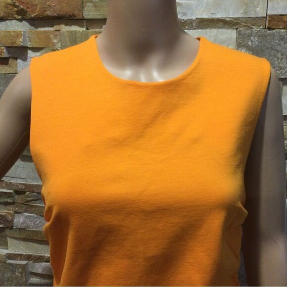 COS Cathered Orange Dress - Picture 4 of 9